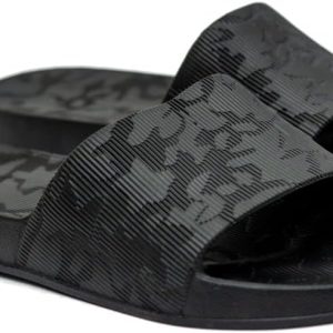 Onda glasgow perforated slide slippers for men