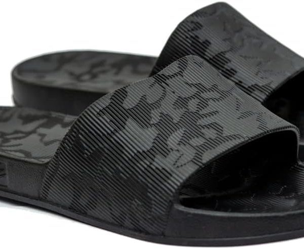 Onda glasgow perforated slide slippers for men