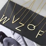 ⁦Initial Necklace - Stylish English Letter Pendant for Valentine's Day Gifts, Trendy Jewelry for Women and Girls, Perfect for Fashion Lovers, Special Occasions, and Romantic Surprises⁩ - الصورة ⁦4⁩