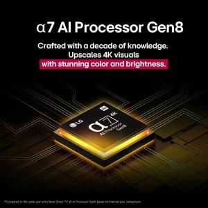 ⁦LG 55 inch NanoCell AI NANO80 4K Smart TV AI Magic remote HDR10 webOS25-55NANO80A6A.AFU (2025 Model) (Check before accepting delivery)⁩ - الصورة ⁦2⁩