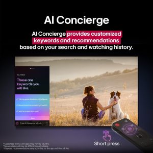 ⁦LG 55 inch NanoCell AI NANO80 4K Smart TV AI Magic remote HDR10 webOS25-55NANO80A6A.AFU (2025 Model) (Check before accepting delivery)⁩ - الصورة ⁦8⁩