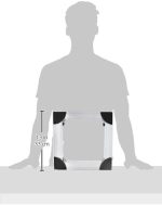 ⁦Generic Water Cooler Base Size 33 Moving Wheel With Brake - Silver⁩ - الصورة ⁦3⁩