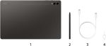 ⁦Samsung Galaxy Tab S9 Ultra 5G Android Tablet, 14.6 inches display, 12GB RAM, 256GB Storage MicroSD Slot, S Pen Included, Graphite -1 Year Warranty/Local Version⁩ - الصورة ⁦9⁩