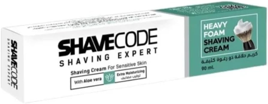 Shave Code Panthenol Shaving Cream For Sensitive Skin, 90 Ml