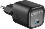 Anker Zolo 1C Wall Charger Type-C 30W Fast Charging, Improved Temperature Control, Small Design and Charge 3X Faster, Compatible with iPhone, iPad, Samsung, Pixel and - Black -18 Months Warranty