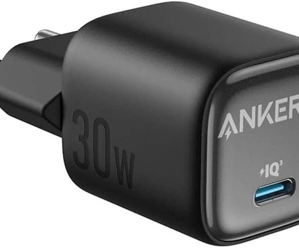 Anker Zolo 1C Wall Charger Type-C 30W Fast Charging, Improved Temperature Control, Small Design and Charge 3X Faster, Compatible with iPhone, iPad, Samsung, Pixel and - Black -18 Months Warranty