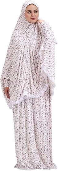 Prayer Drop - Khimar and Prayer Skirt for Women - Free Size (Multicolor) - High Quality Soft Cotton Lycra