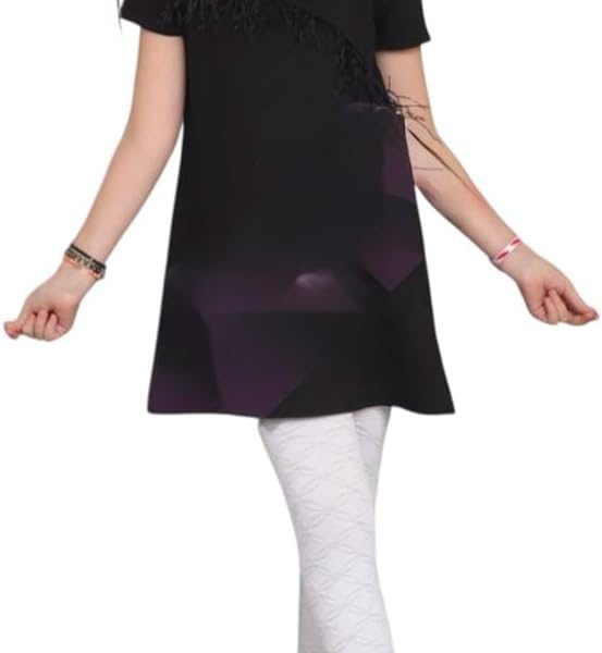 Girls Comfortable Legging - Soft Cotton Material - Fashion Design - School & Play (White, 2)
