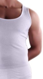 ⁦Dice Mens Set of 3 Cotton Round Neck Sleeveless Undershirt⁩ - الصورة ⁦5⁩