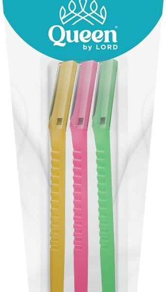Queen By Lord Eye Brow Trimmer and Facial Face Hair Remover 3-Pieces