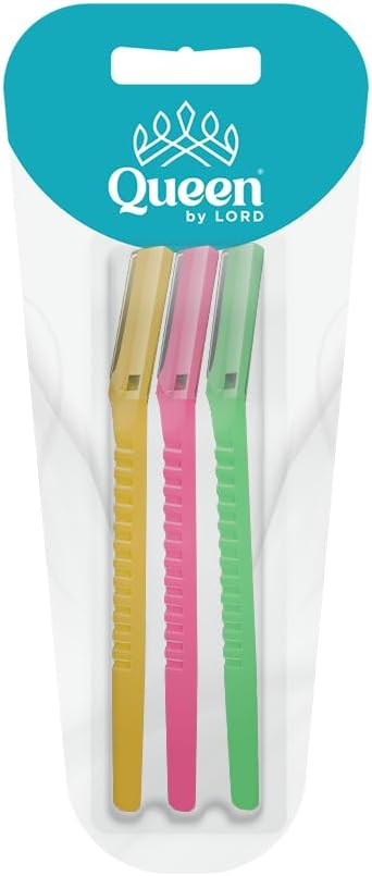 Queen By Lord Eye Brow Trimmer and Facial Face Hair Remover 3-Pieces