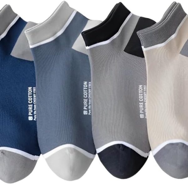 Pack Of 6 Full Pairs Of Ankle Socks For Men Fashion Design, Fit And Comfortable Feet, Size (40-46)