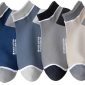 Pack Of 6 Full Pairs Of Ankle Socks For Men Fashion Design, Fit And Comfortable Feet, Size (40-46)