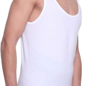 Dice Mens Set of 3 Cotton Round Neck Sleeveless Undershirt
