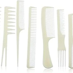 ⁦Combs Set - Assorted Colors, 8 Pieces⁩ - الصورة ⁦3⁩