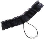 ⁦Fashion Woman Lace Pearl Massage T-back Thong Underwear, One Size⁩ - الصورة ⁦2⁩