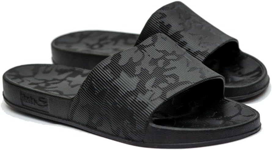 Onda glasgow perforated slide slippers for men