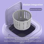 ⁦Portable Washing Machine Mini Foldable Washer and Spin Dryer Small Foldable Bucket Washer Suitable for Apartment DormTravelling 9 L (Purple)⁩ - الصورة ⁦5⁩