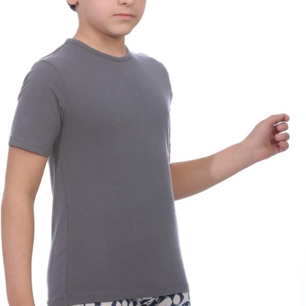 Dice Boys Half Sleeve Lycra Crew neck Undershirt