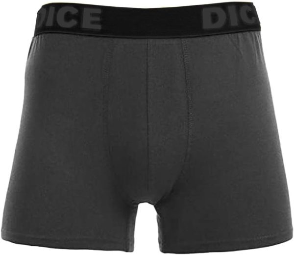 Dice Mens plain wide elastic Boxer Shorts