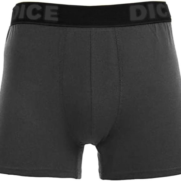 Dice Mens plain wide elastic Boxer Shorts