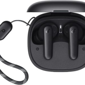 ⁦Anker Soundcore R50i Black True Wireless Earbuds with 10mm Drivers, Big Bass, Bluetooth 5.3, 30H Playtime, IPX5 Water Resistant, AI Clear Calls, 2 Mics, 18 Months Warranty, Black⁩ - الصورة ⁦2⁩