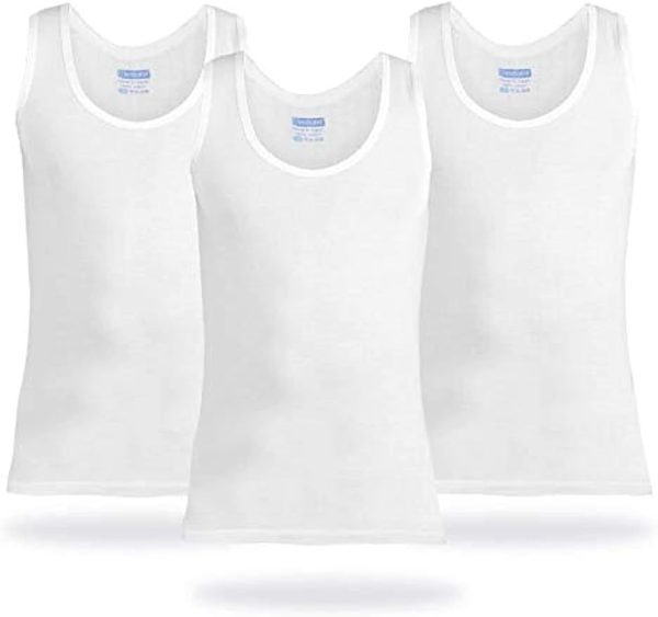 Embrator Set Of 3 Pieces Comfort Singlets For Mens X - White Color may Vary, XL