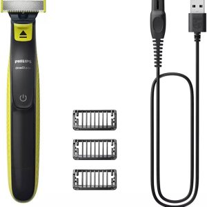 PHILIPS OneBlade Trimmer and Scraper with 3 Combs, Waterproof, Bivolt - QP2724/10