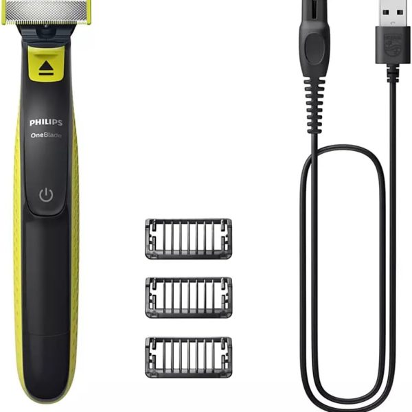 PHILIPS OneBlade Trimmer and Scraper with 3 Combs, Waterproof, Bivolt - QP2724/10