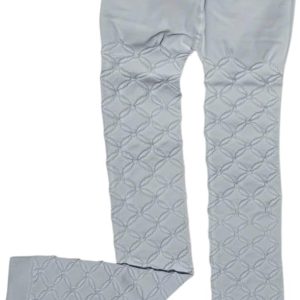 ⁦Girls Comfortable Legging - Soft Cotton Material - Fashion Design - School & Play (White, 2)⁩ - الصورة ⁦2⁩