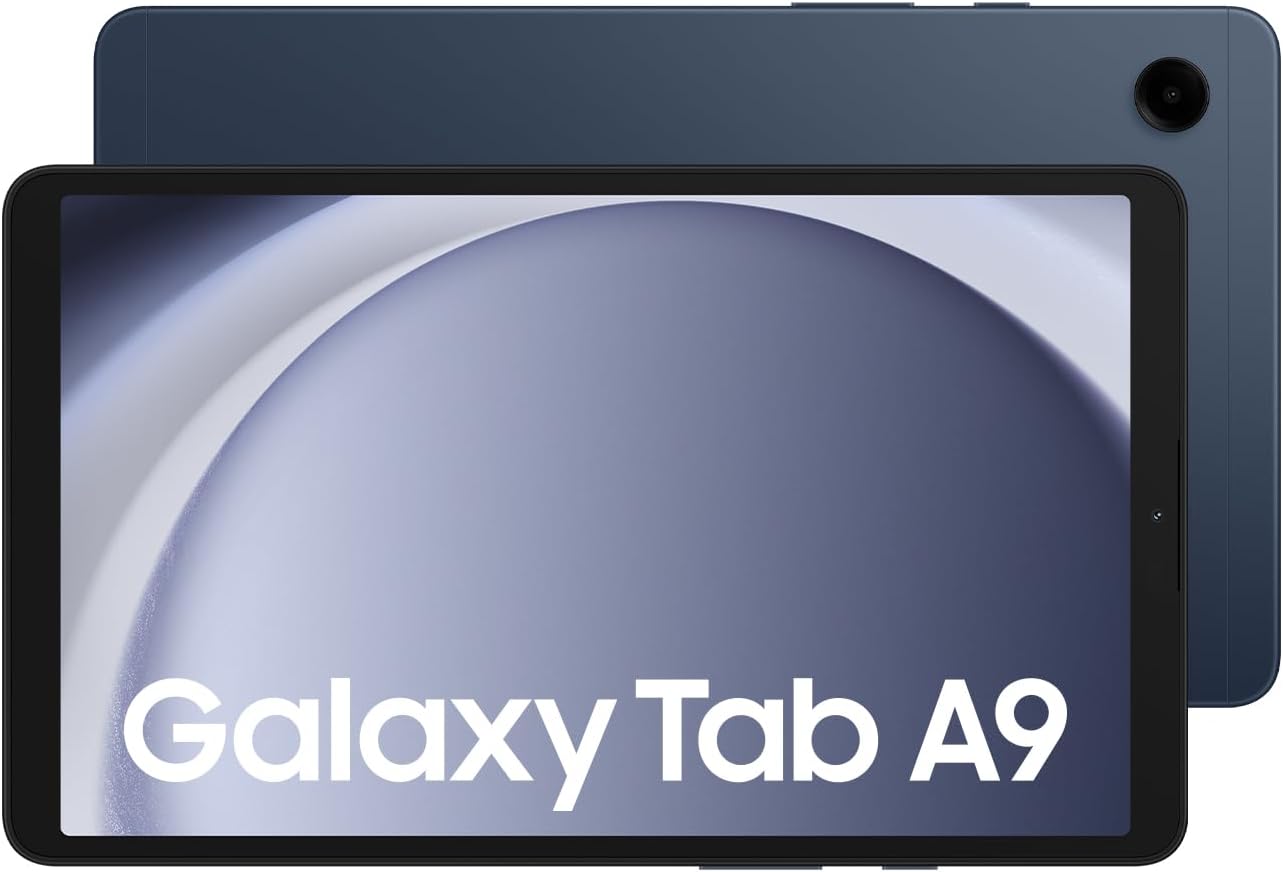 Samsung Galaxy Tab A9 4G LTE, 8.7 Inch Android Tablet, 4GB RAM, 64GB Storage, 8MP Rear Camera, Navy-1 Year Warranty/Local Version