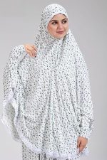 ⁦Prayer Drop - Khimar and Prayer Skirt for Women - Free Size (Multicolor) - High Quality Soft Cotton Lycra⁩ - الصورة ⁦3⁩