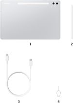 ⁦Samsung Galaxy Tab S10+, AI Tablet, Android Tablet, 5G, 12GB RAM, 256GB Storage, AMOLED Display, Anti-reflection, Durable, S Pen Included, Platinum Silver 1 Year Warranty/Local Version⁩ - الصورة ⁦9⁩