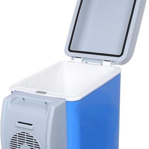 ⁦Auto Best Multi Use Car Refrigerator, 7.5 Liter - Light Blue⁩ - الصورة ⁦3⁩