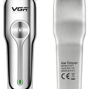 ⁦VGR V-071 Professional Hair Trimmer Stainless Steel USB Charging with 3 Combs⁩ - الصورة ⁦2⁩