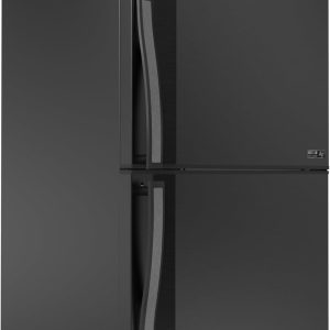 ⁦Tornado RF-58T-BK No Frost Refrigerator, 450 Liters, 2 Doors - Black⁩ - الصورة ⁦3⁩