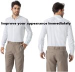 ⁦LazarsSpace Men's Shirt Stays for Tucking, Garter and Holder Securing Position - Black, 3, M⁩ - الصورة ⁦5⁩