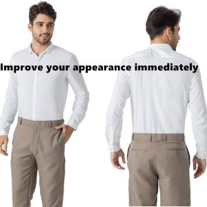 ⁦LazarsSpace Men's Shirt Stays for Tucking, Garter and Holder Securing Position - Black, 3, M⁩ - الصورة ⁦5⁩