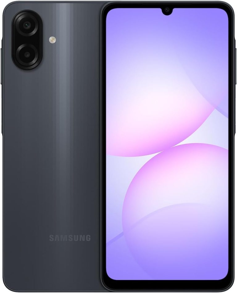 Samsung Galaxy A07 Dual Sim 4GB RAM 128GB Storage Android Smartphone, 6.7-Inch Screen Size, Black- 1 Year Warranty/Local Version