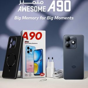 ⁦Itel A90, 128GB Storage, 3GB RAM (Starlit Black)⁩ - الصورة ⁦8⁩