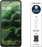 ⁦Motorola Moto g35 5G 8GB RAM 256GB UFS 2.2 Android 14 LCD Smartphone, Leaf Green (Pack include charger and cover) 2 Years Warranty⁩ - الصورة ⁦2⁩