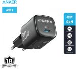⁦Anker Zolo 1C Wall Charger Type-C 30W Fast Charging, Improved Temperature Control, Small Design and Charge 3X Faster, Compatible with iPhone, iPad, Samsung, Pixel and - Black -18 Months Warranty⁩ - الصورة ⁦3⁩