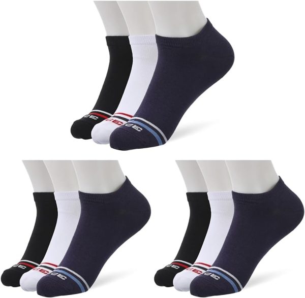 Dice Mens Set of 3 Plain Lycra Sockets Socks (pack of 3)
