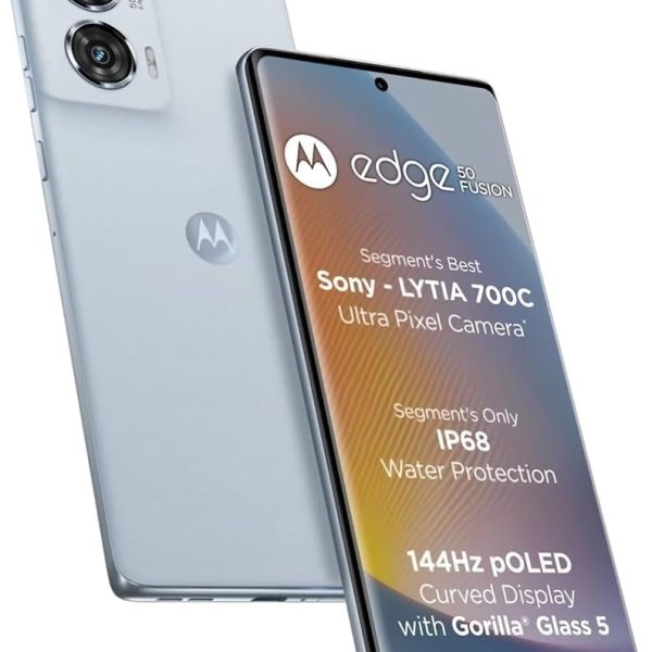 MOTOROLA Edge 50 Fusion Dual Sim 5G, 12GB RAM, 512GB ROM, Android 14, Marshmallow Blue