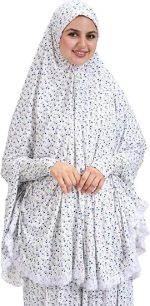 ⁦Prayer Drop - Khimar and Prayer Skirt for Women - Free Size (Multicolor) - High Quality Soft Cotton Lycra⁩ - الصورة ⁦4⁩