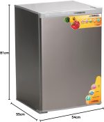 ⁦HAMBURG FB15 Mini Bar Refrigerator 140 Liters - Silver⁩ - الصورة ⁦2⁩