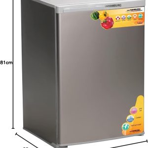 ⁦HAMBURG FB15 Mini Bar Refrigerator 140 Liters - Silver⁩ - الصورة ⁦2⁩