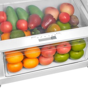 ⁦Midea Refrigerator MDRT580MTN46, Tropical Compressor, Active C Fresh Filter,411 L, Bru Steel⁩ - الصورة ⁦7⁩