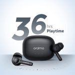 ⁦Oraimo FreePods 3C (OEB-E104DC), ENC Calling Noise Cancellation, powerful bass 4 mics, Long Playtime True Wireless Earbuds IPX5-Water Resistant, Via App – Black (1 Year Warranty)⁩ - الصورة ⁦2⁩