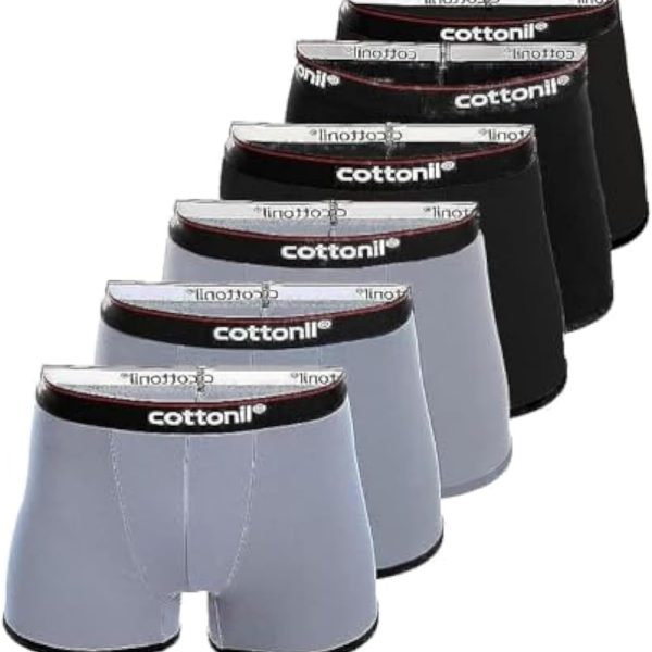 Cottonil Men Set of 6 Everyday Boxer Shorts (pack of 6)